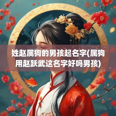 姓赵属狗的男孩起名字(属狗用赵跃武这名字好吗男孩)