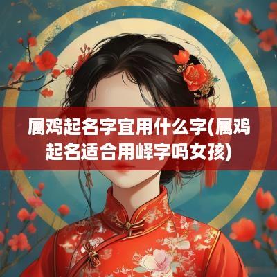 属鸡起名字宜用什么字(属鸡起名适合用峄字吗女孩)