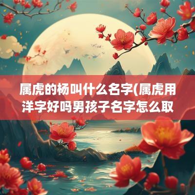 属虎的杨叫什么名字(属虎用洋字好吗男孩子名字怎么取)