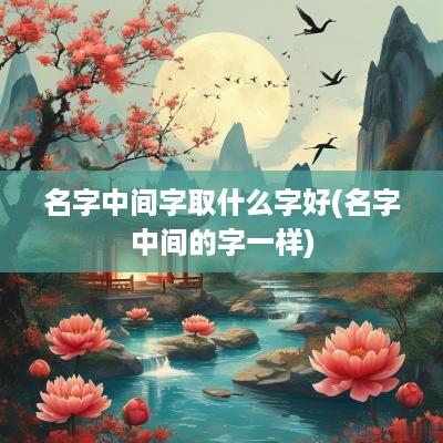 名字中间字取什么字好(名字中间的字一样)
