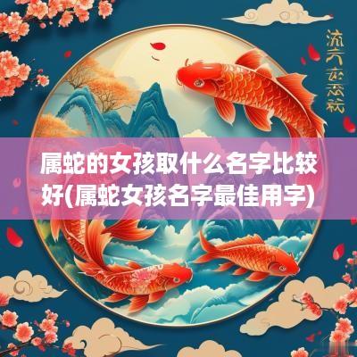 属蛇的女孩取什么名字比较好(属蛇女孩名字最佳用字)