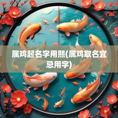 属鸡起名字用熙(属鸡取名宜忌用字)