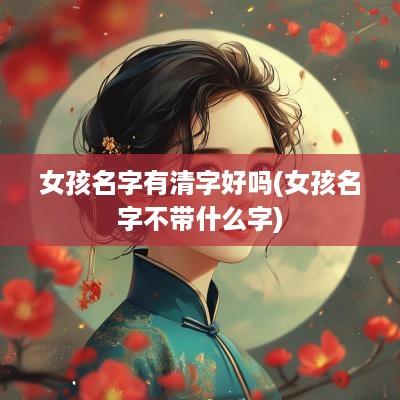 女孩名字有清字好吗(女孩名字不带什么字)