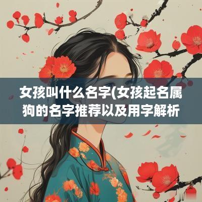 女孩叫什么名字(女孩起名属狗的名字推荐以及用字解析)
