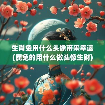 生肖兔用什么头像带来幸运(属兔的用什么做头像生财)