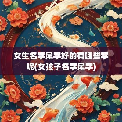 女生名字尾字好的有哪些字呢(女孩子名字尾字)