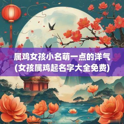 属鸡女孩小名萌一点的洋气(女孩属鸡起名字大全免费)