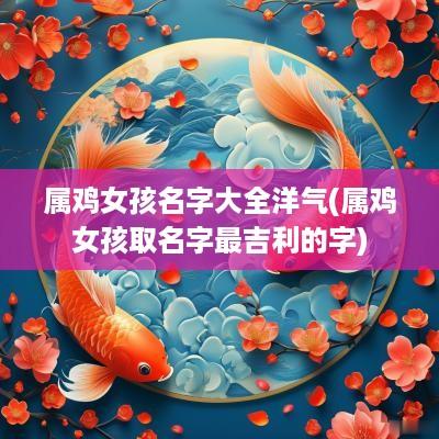 属鸡女孩名字大全洋气(属鸡女孩取名字最吉利的字)