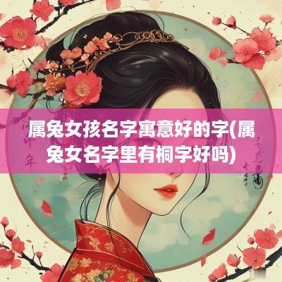 属兔女孩名字寓意好的字(属兔女名字里有桐字好吗)