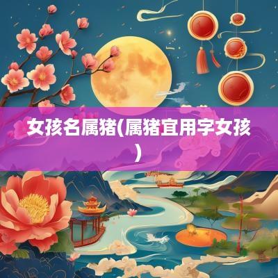女孩名属猪(属猪宜用字女孩)