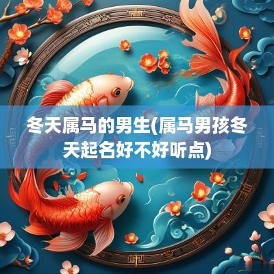冬天属马的男生(属马男孩冬天起名好不好听点)