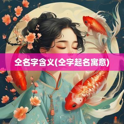 仝名字含义(仝字起名寓意)