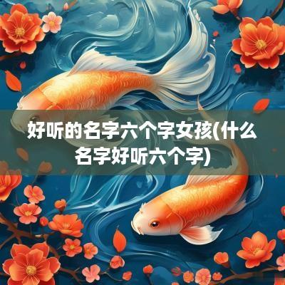 好听的名字六个字女孩(什么名字好听六个字)