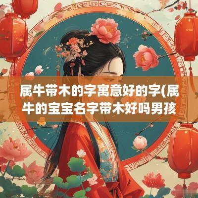 属牛带木的字寓意好的字(属牛的宝宝名字带木好吗男孩)