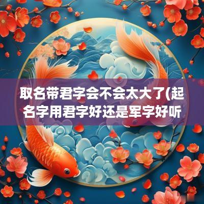 取名带君字会不会太大了(起名字用君字好还是军字好听)
