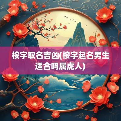 桉字取名吉凶(桉字起名男生适合吗属虎人)