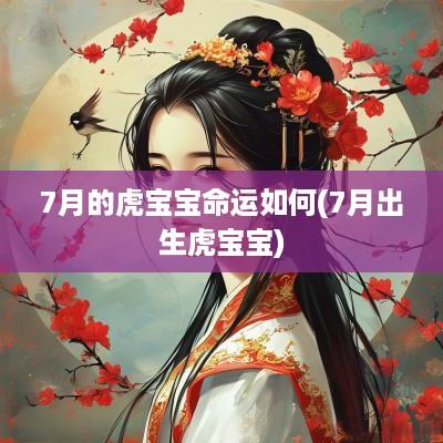 7月的虎宝宝命运如何(7月出生虎宝宝)
