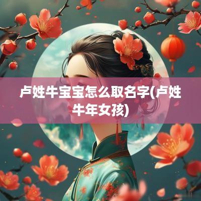 卢姓牛宝宝怎么取名字(卢姓蛇年女孩)