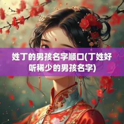 姓丁的男孩名字顺口(丁姓好听稀少的男孩名字)