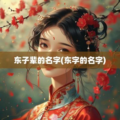东子辈的名字(东字的名字)