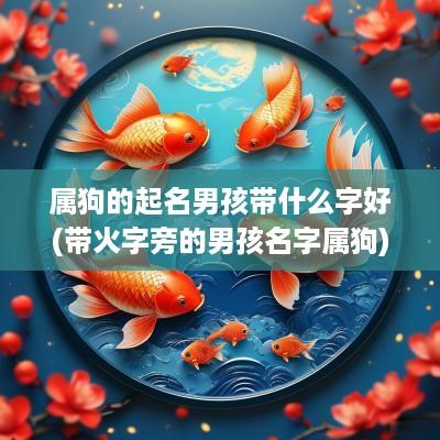属狗的起名男孩带什么字好(带火字旁的男孩名字属狗)