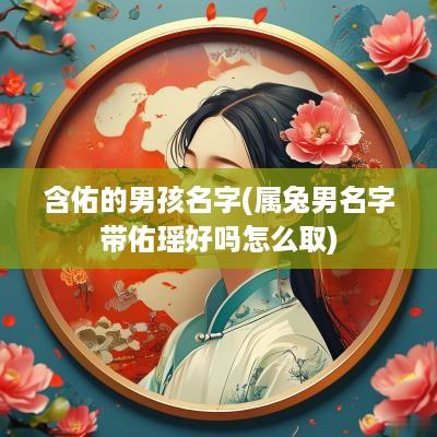 含佑的男孩名字(属兔男名字带佑瑶好吗怎么取)