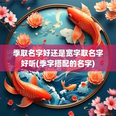 季取名字好还是宽字取名字好听(季字搭配的名字)