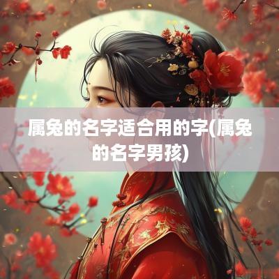 属兔的名字适合用的字(属兔的名字男孩)