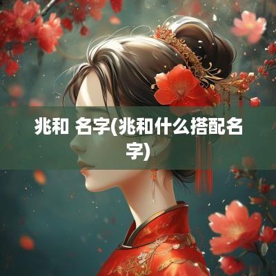 兆和 名字(兆和什么搭配名字)