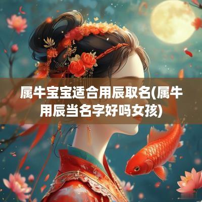 属牛宝宝适合用辰取名(属牛用辰当名字好吗女孩)