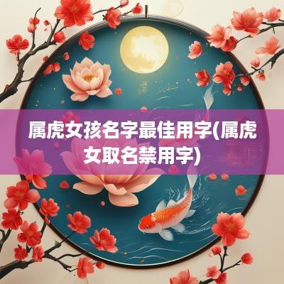 属虎女孩名字最佳用字(属虎女取名禁用字)
