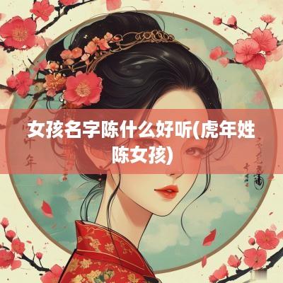 女孩名字陈什么好听(蛇年姓陈女孩)