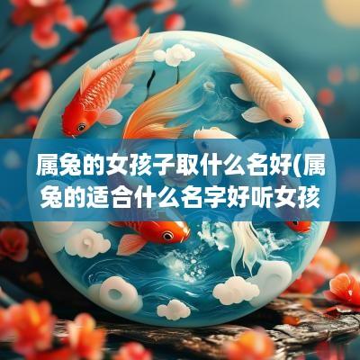 属兔的女孩子取什么名好(属兔的适合什么名字好听女孩宝宝)