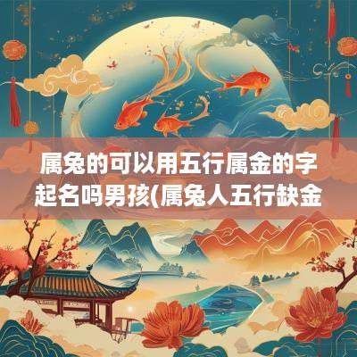 属兔的可以用五行属金的字起名吗男孩(属兔人五行缺金取什么名字)