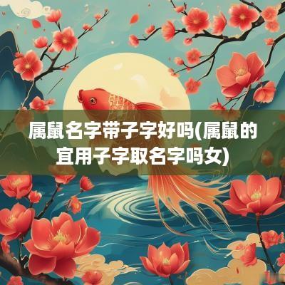 属鼠名字带子字好吗(属鼠的宜用子字取名字吗女)