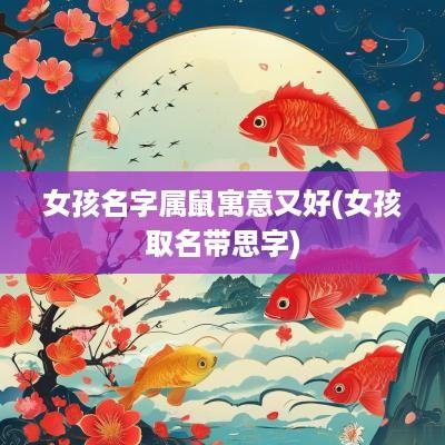 女孩名字属鼠寓意又好(女孩取名带思字)