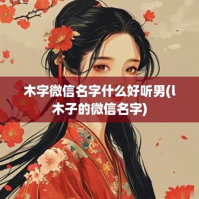 木字微信名字什么好听男(l木子的微信名字)