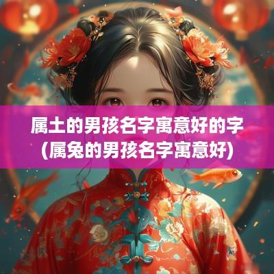 属土的男孩名字寓意好的字(属兔的男孩名字寓意好)