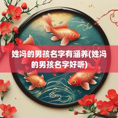 姓冯的男孩名字有涵养(姓冯的男孩名字好听)