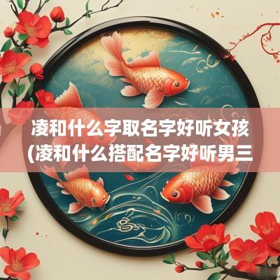 凌和什么字取名字好听女孩(凌和什么搭配名字好听男三个字)