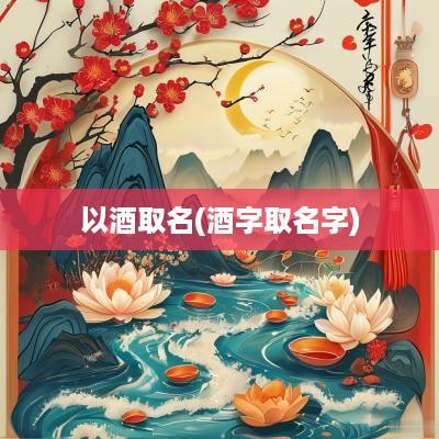 以酒取名(酒字取名字)