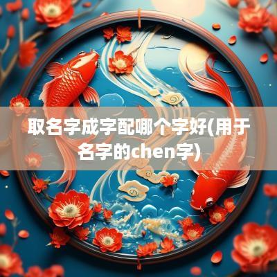 取名字成字配哪个字好(用于名字的chen字)