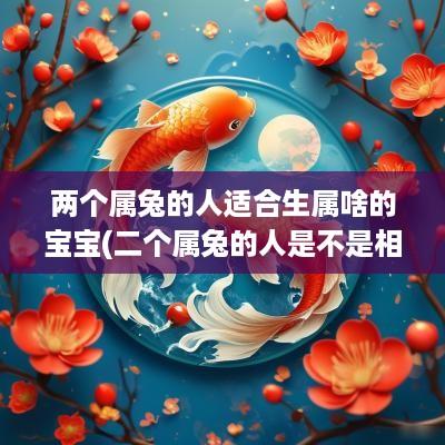 两个属兔的人适合生属啥的宝宝(二个属兔的人是不是相克)