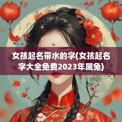 女孩起名带水的字(女孩起名字大全免费2025年属兔)