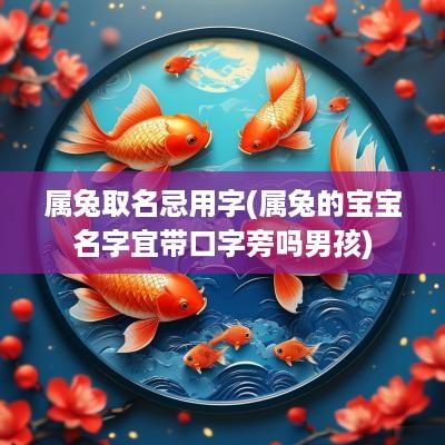 属兔取名忌用字(属兔的宝宝名字宜带口字旁吗男孩)