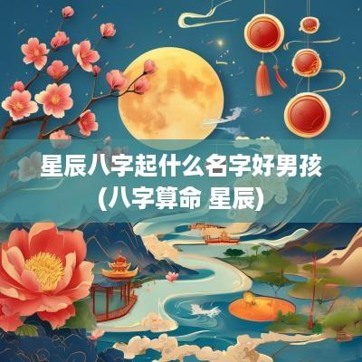 星辰八字起什么名字好男孩(八字算命 星辰)