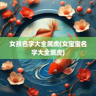 女孩名字大全属虎(女宝宝名字大全属虎)