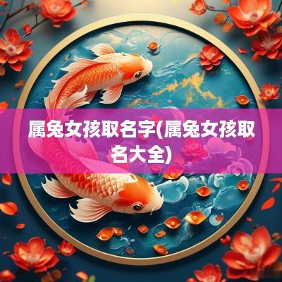 属兔女孩取名字(属兔女孩取名大全)