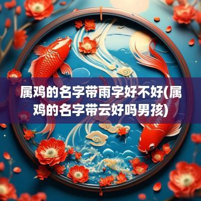 属鸡的名字带雨字好不好(属鸡的名字带云好吗男孩)