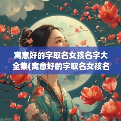 寓意好的字取名女孩名字大全集(寓意好的字取名女孩名字大全三个字)